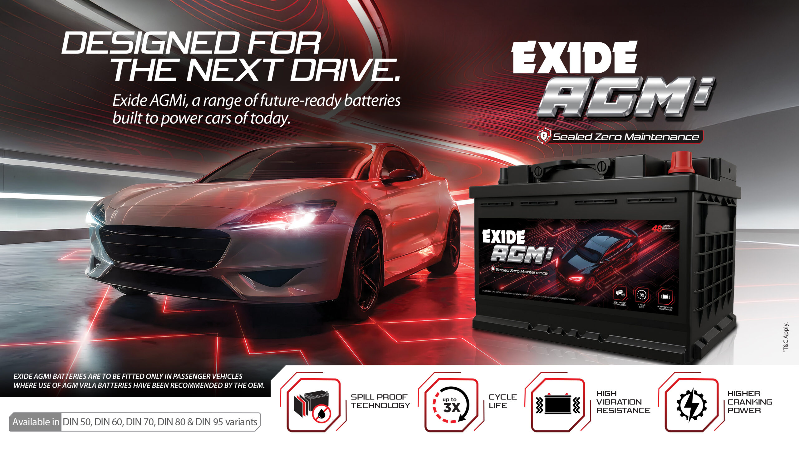 Exide AGMi Battery | Advanced AGM VRLA Car Battery 2 Royal Inverter and Battery Exide AGMi Battery | Advanced AGM VRLA Car Battery - Image 2