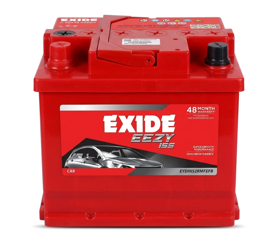 Exide Eezy Battery for Car, SUV & MUV | 48 Months Warranty 6 Royal Inverter and Battery Exide Eezy Battery for Car, SUV & MUV